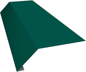 Карнизная планка PE 0,45 мм (RAL6005) 2000 мм, Зелёный