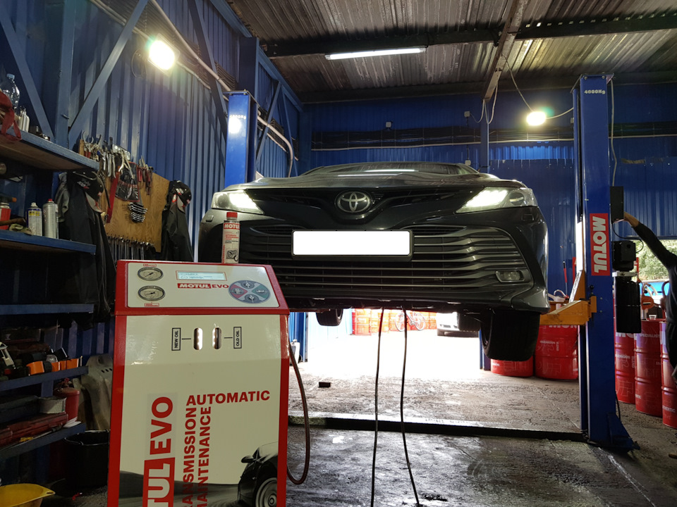 Замена масла в автоматической коробке Toyota Camry Замена масла в коробке автомат Toyota Camry