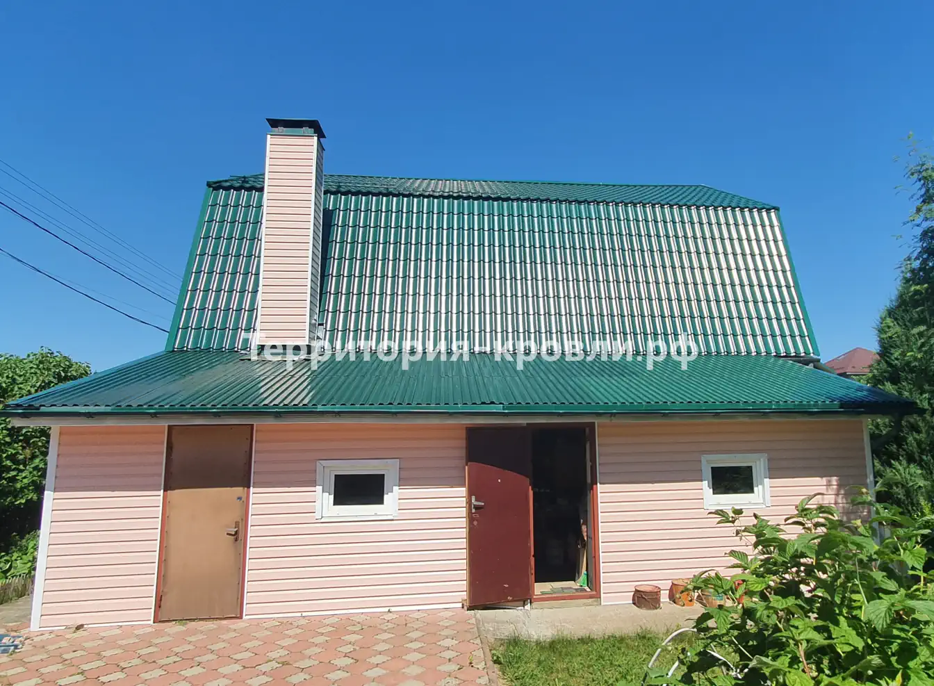 Замена кровли из ондулина, д. Марушкино — кровля из металлочерепицы