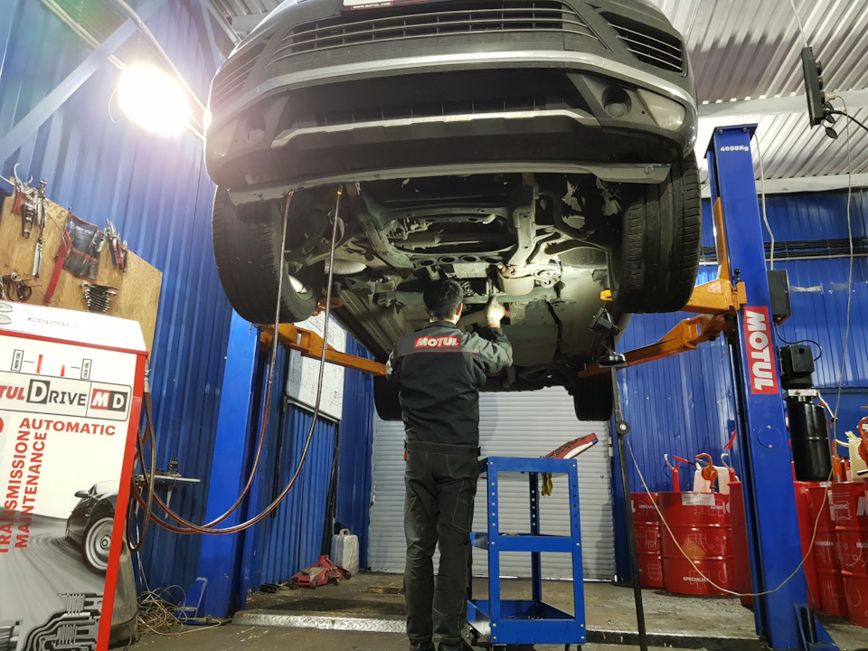 Замена масла в автоматической коробке Volkswagen Замена масла в автоматической коробке Volkswagen