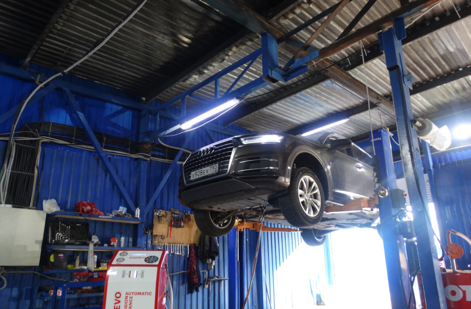 Замена масла в АКПП Audi Q7 Замена масла в АКПП Audi Q7