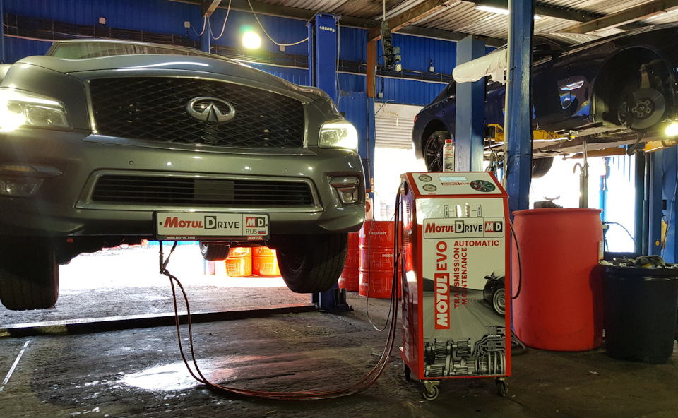 Замена масла в АКПП Infinity QX80 Замена масла в АКПП Infinity QX80