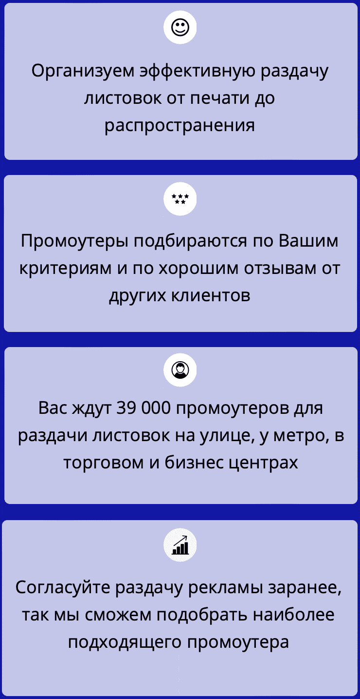 Описание раздачи листовок Москва Описание раздачи листовок Москва