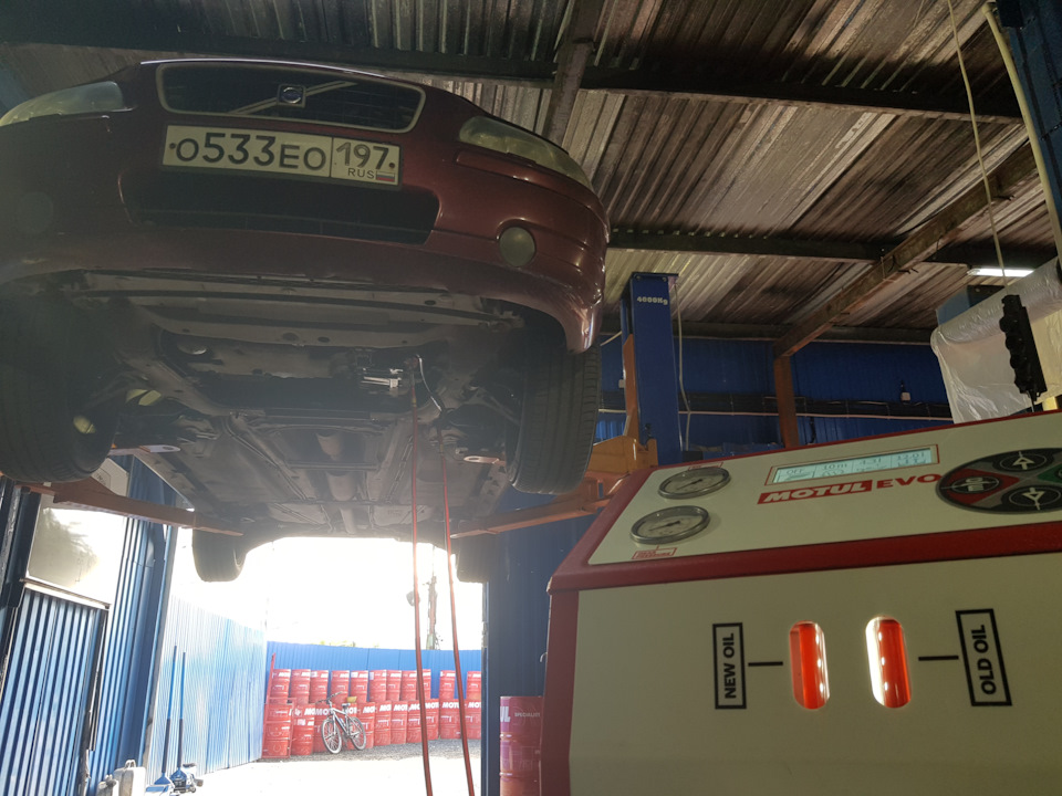 Замена масла в коробке автомат S60 Замена масла в коробке автомат S60