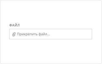 Создание сайта с полем загрузки файла Прикрепление файла