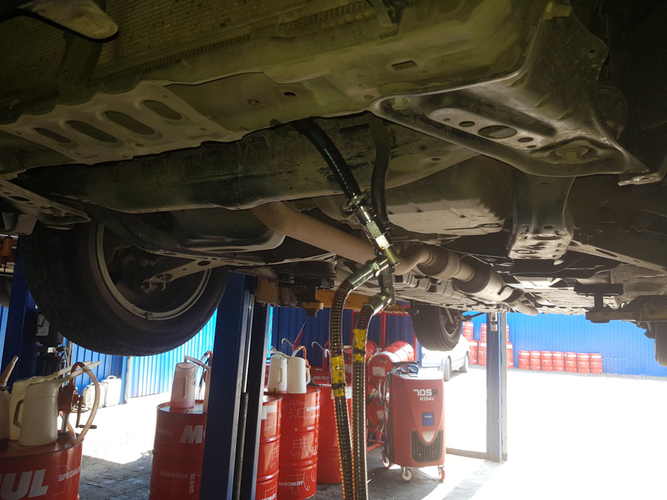 Замена масла в автоматической коробке Toyota Camry Замена масла в коробке автомат Toyota Camry