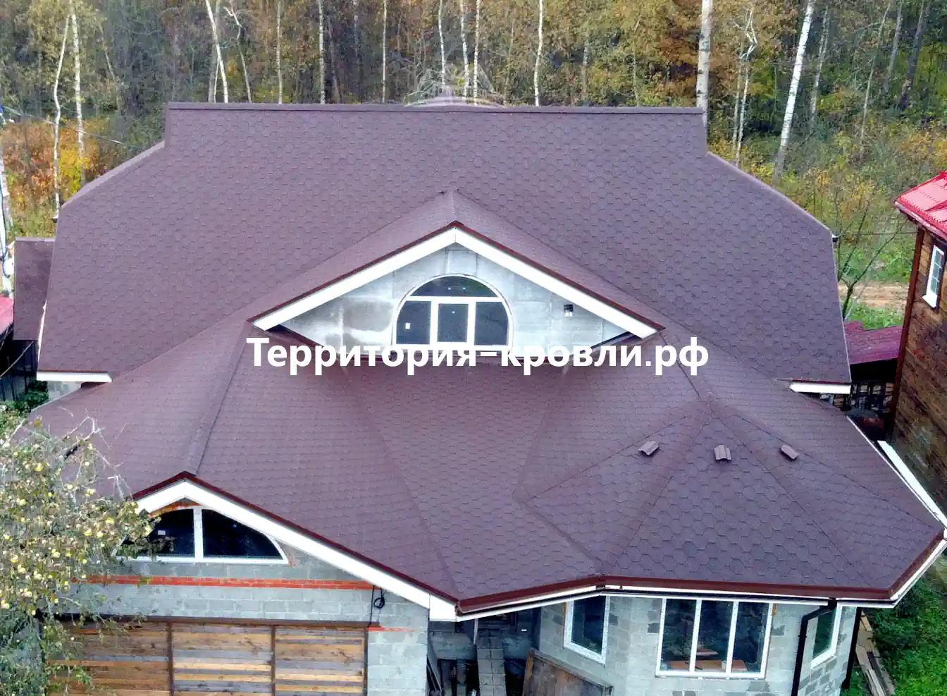 Гибкая черепица Монтаж кровли под ключ