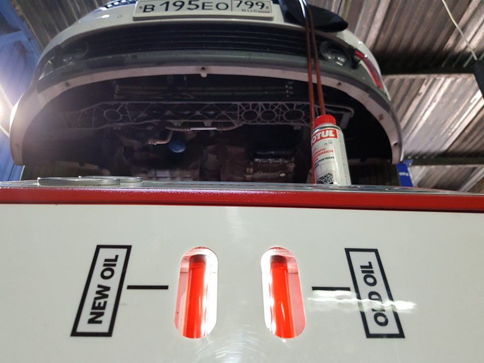 Замена масла в автомате Optima Замена масла в автомате Optima