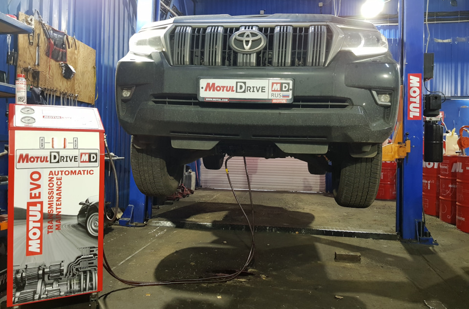 Замена масла в АКПП Toyota Land Cruiser Prado Замена масла в АКПП Toyota Land Cruiser Prado