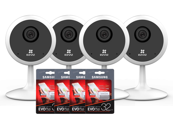 Комплект видеонаблюдения для офиса "Офис стандарт", 4 камеры Ezviz C1C HD Комплект видеонаблюдения для офиса "Офис стандарт", 4 камеры Ezviz C1C HD