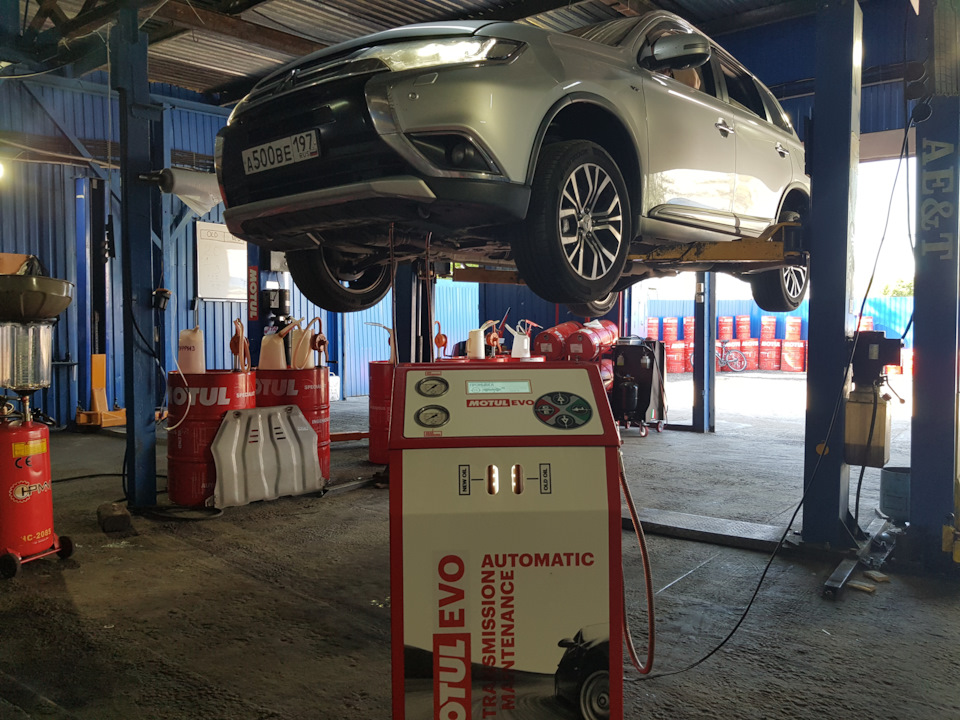 Замена масла в АКПП Mitsubishi Outlander Замена масла в АКПП Mitsubishi Outlander