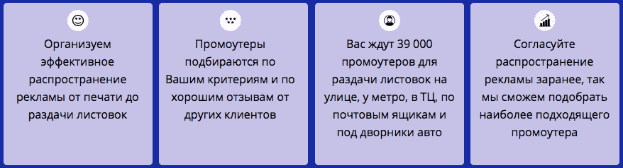 Описание организации распространения листовок Описание организации распространения листовок