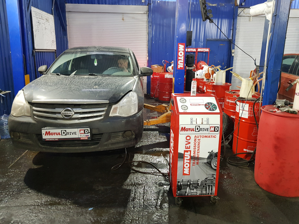 Замена масла в АКПП Nissan Almera Замена масла в АКПП Nissan Almera
