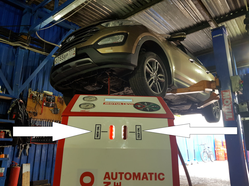 Замена масла в коробке автомат Hyundai Замена масла в коробке автомат Hyundai