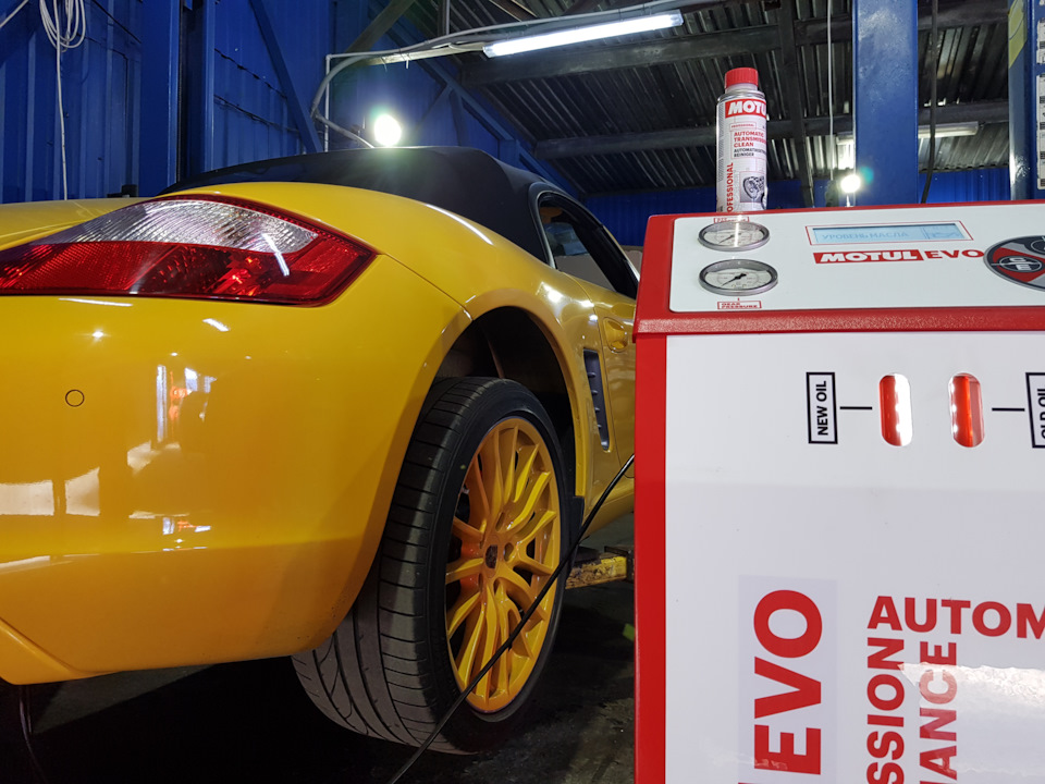 Аппаратная замена масла в коробке автомат Porsche Boxter Аппаратная замена масла в коробке автомат Porsche Boxter