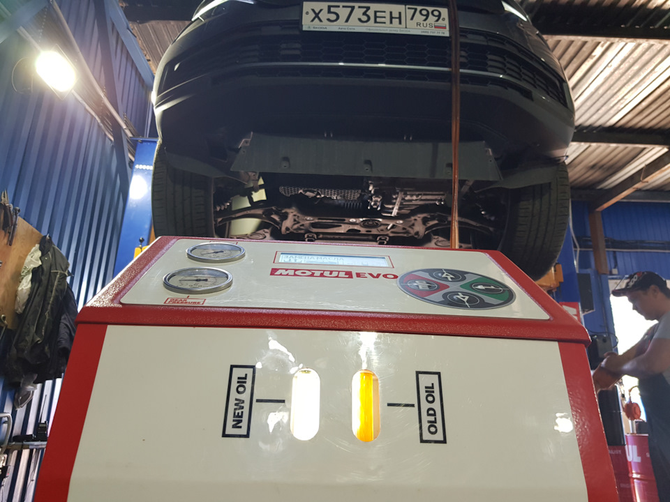 Замена масла в коробке автомат Kodiaq Замена масла в коробке автомат Kodiaq