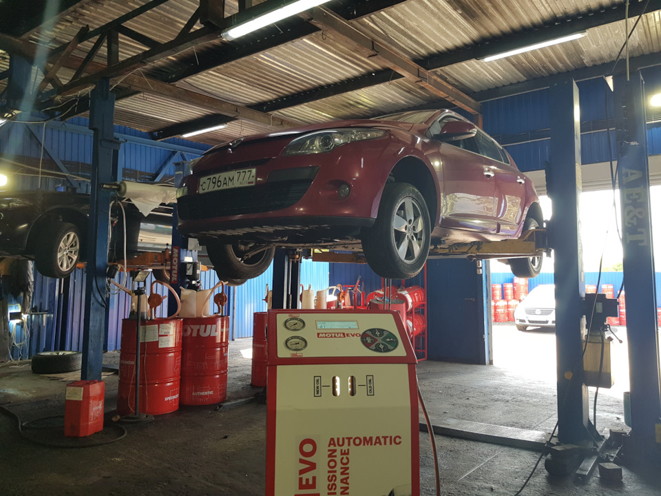 Замена масла в АКПП Renault Megane Замена масла в АКПП Renault Megane