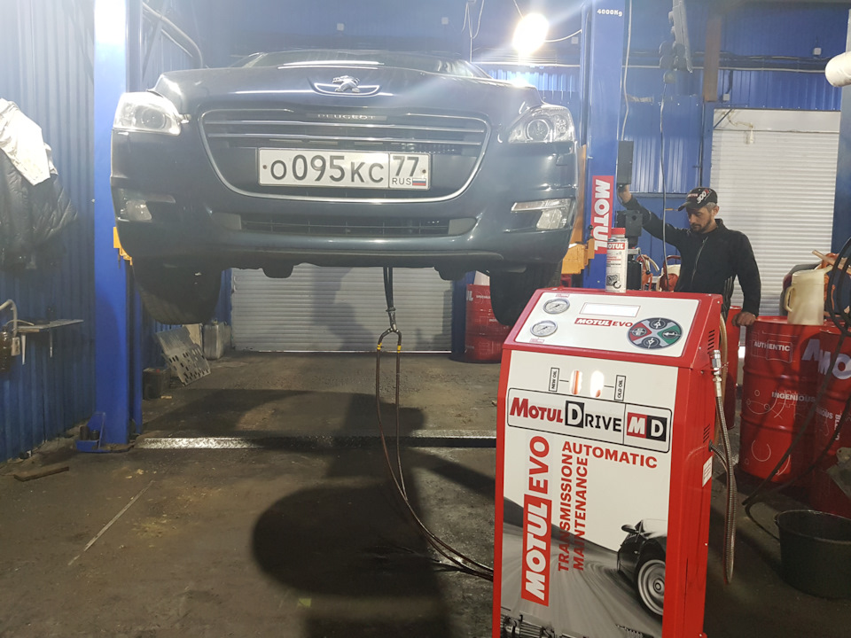 Замена масла в коробке автомат Peugeot Замена масла в коробке автомат Peugeot