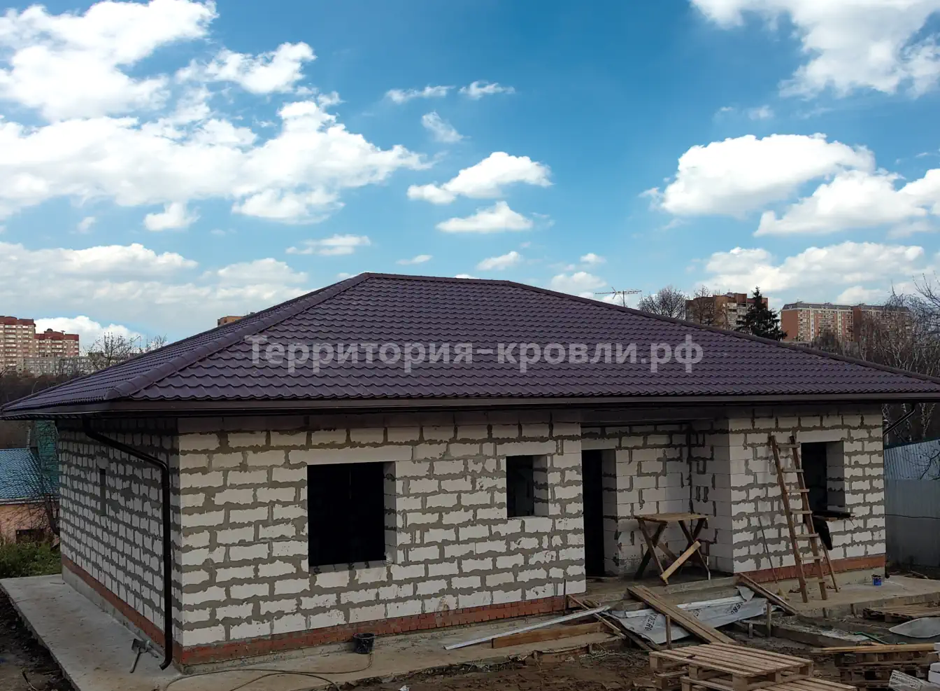 Металлочерепица - GrandLine Classic Монтаж крыши под ключ