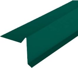 Торцевая планка PE 0,45 мм (RAL6005) 2000 мм, Зелёный