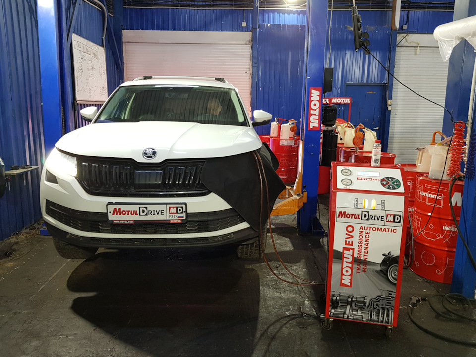 Замена масла в АКПП Skoda Kodiaq Замена масла в АКПП Skoda Kodiaq