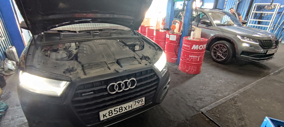 Аппаратная замена масла в коробке автомат Q7 Аппаратная замена масла в коробке автомат Q7