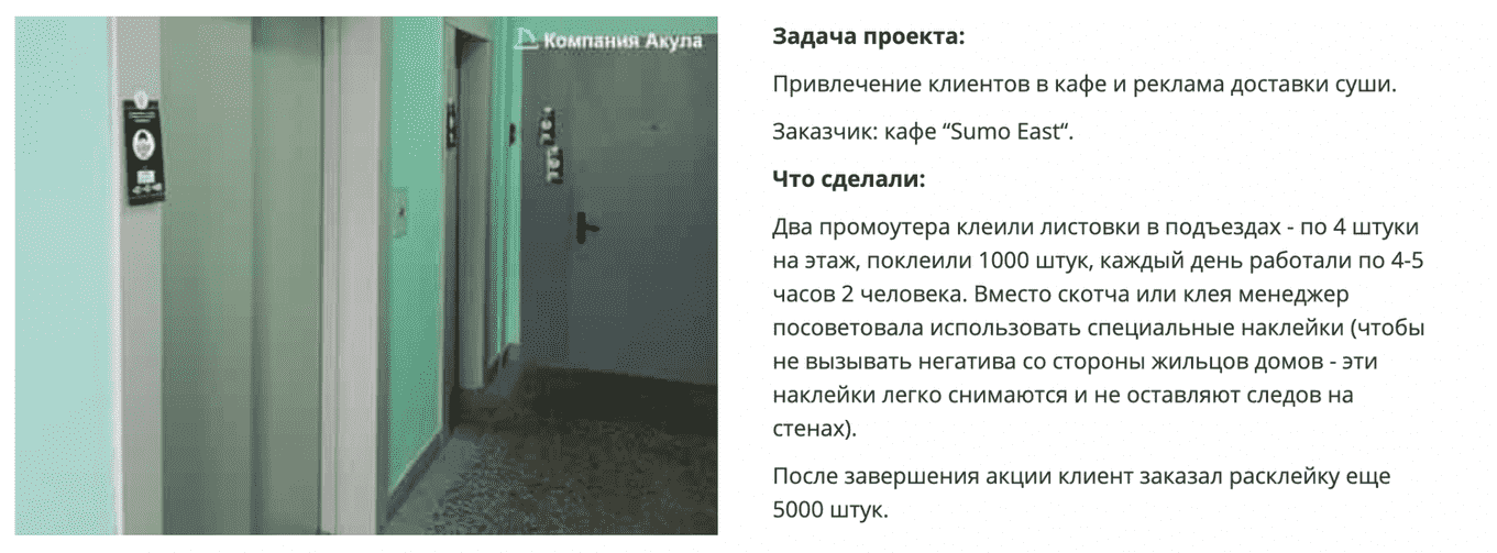 Поэтажная расклейка суши Поэтажная расклейка суши