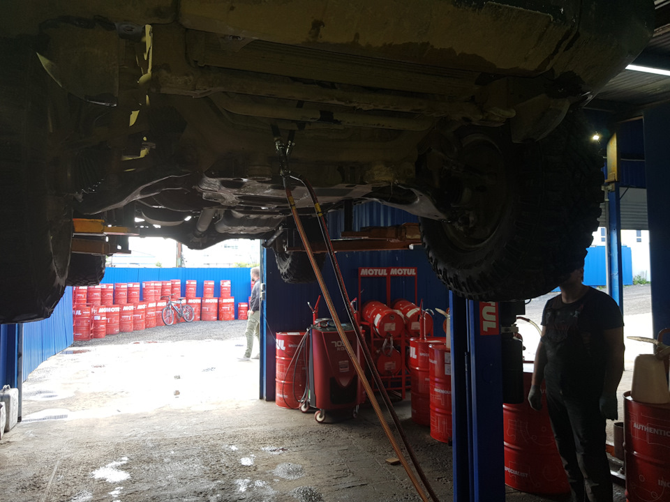 Замена масла в автоматической коробке Toyota FJ Cruiser Замена масла в коробке автомат Toyota FJ Cruiser