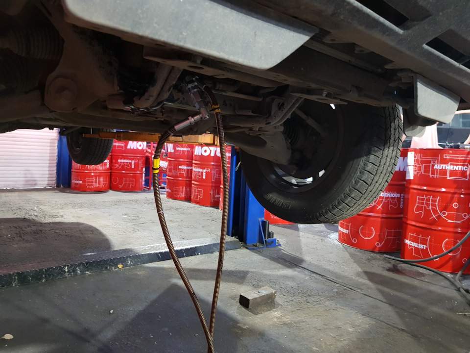 Замена масла в автоматической коробке Toyota Land Cruiser Prado Замена масла в коробке автомат Toyota Land Cruiser Prado