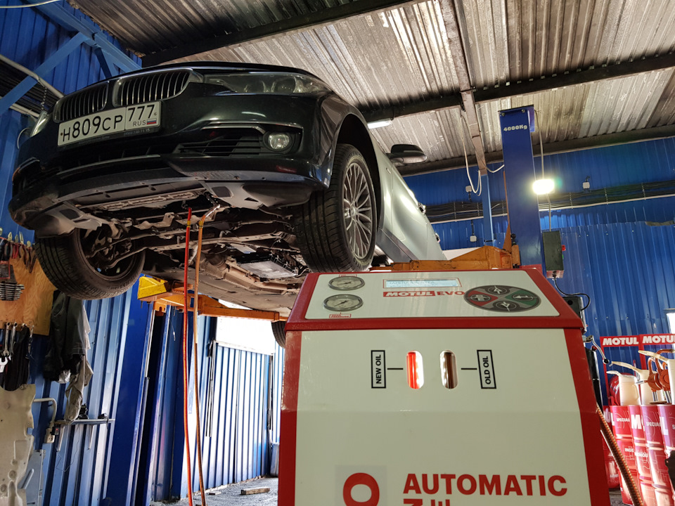 Замена масла в автомате BMW Замена масла в автомате BMW