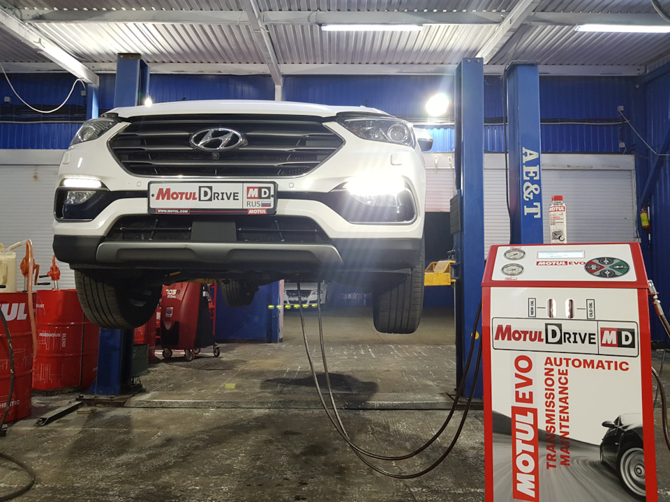 Замена масла в АКПП Hyundai Santa FE Замена масла в АКПП Hyundai Santa FE