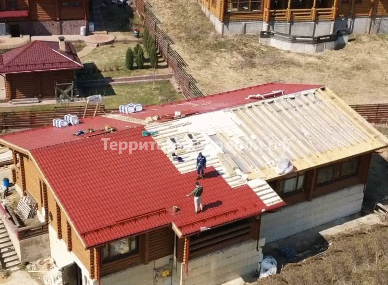Деталь кровли частного дома в Яхроме