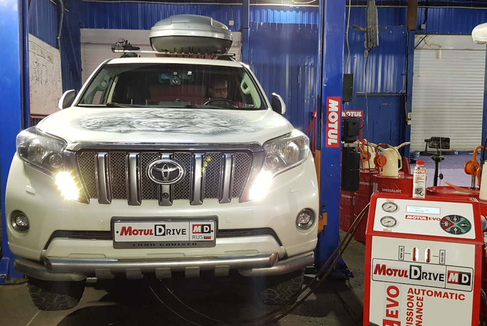 Замена масла в АКПП Toyota Land Cruiser Prado Замена масла в АКПП Toyota Land Cruiser Prado