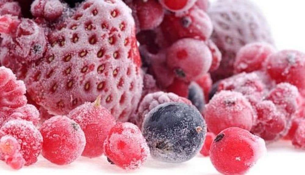 Шоковая заморозка ягод Ягоды замороженные в камере шоковой заморозки