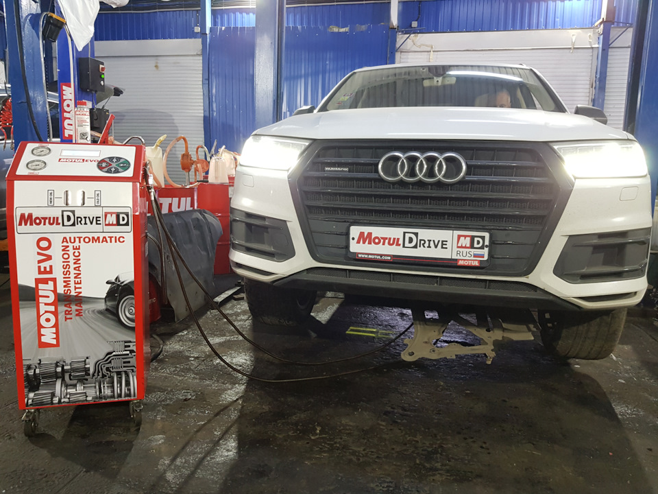 Замена масла в АКПП Audi Q7 Замена масла в АКПП Audi Q7