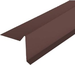 Торцевая планка PE 0,45 мм (RAL8017) 2000 мм, Светло-коричневый