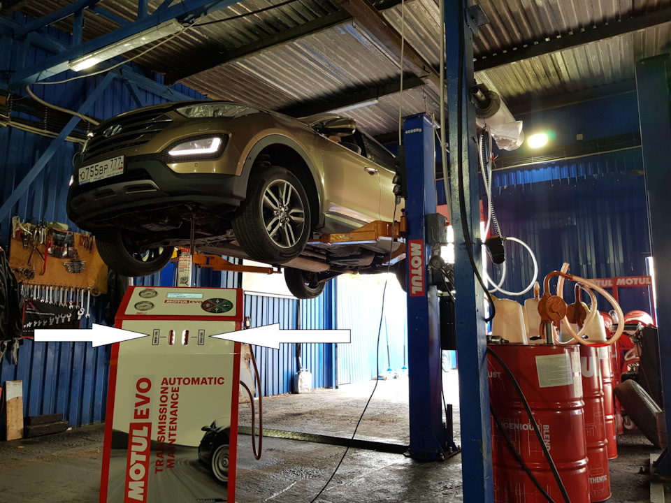 Замена масла в АКПП Hyundai Santa FE Замена масла в АКПП Hyundai Santa FE