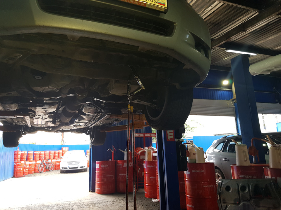 Замена масла в автоматической коробке Toyota Camry Замена масла в коробке автомат Toyota Camry