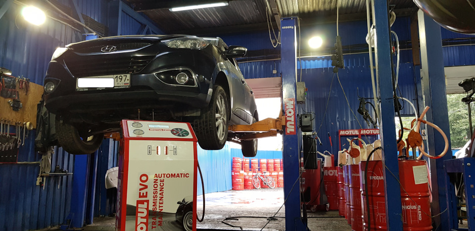 Замена масла в АКПП Hyundai iX35 Замена масла в АКПП Hyundai iX35