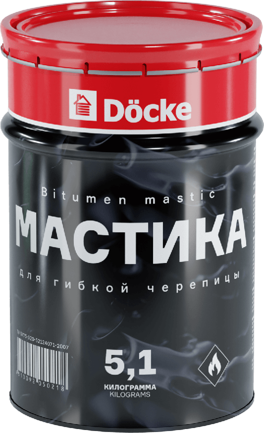 Мастика кровельная Docke Pie 5,00 л, 5,1 кг