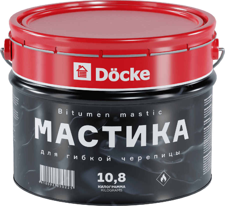 Мастика кровельная Docke Pie 10 л, 10,8 кг
