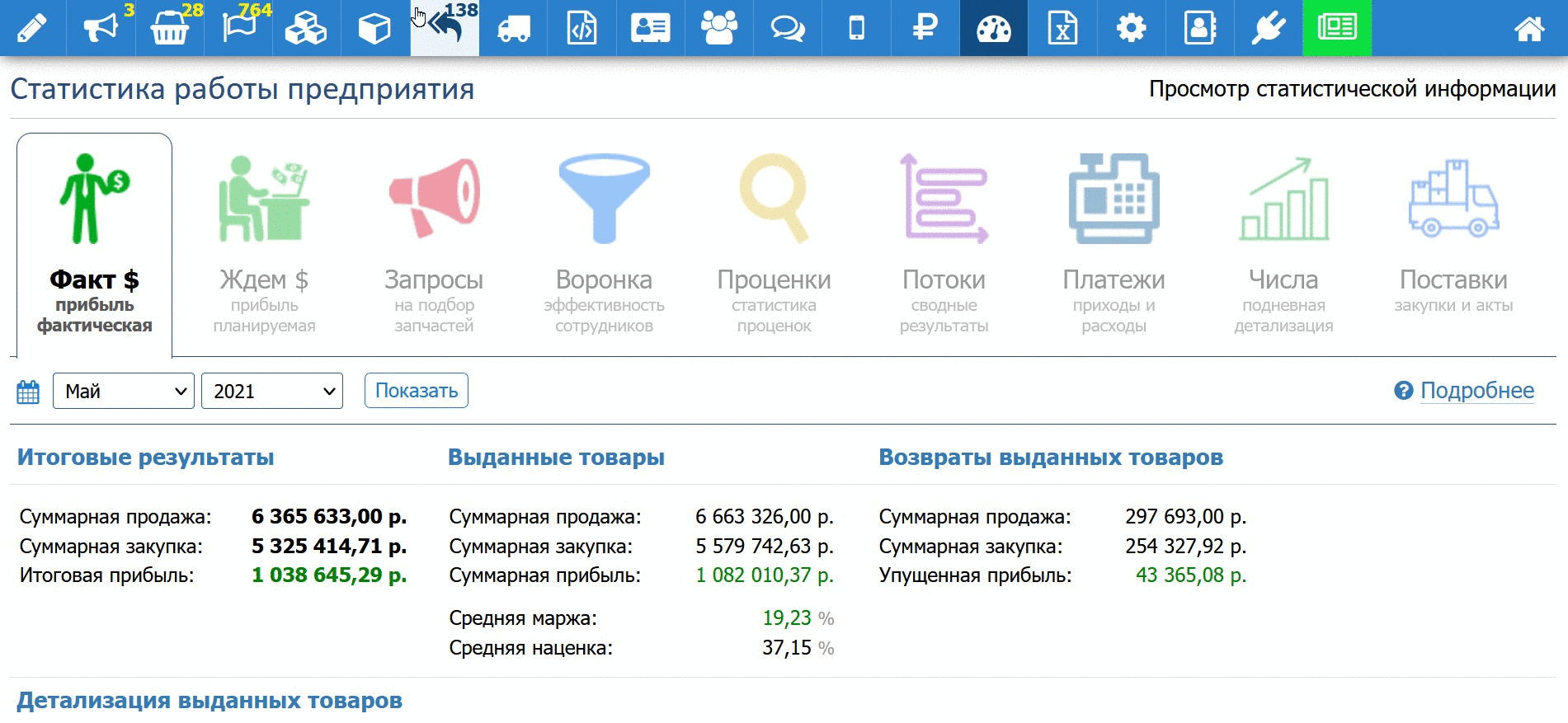 Управление магазином автозапчастей Управление магазином автозапчастей