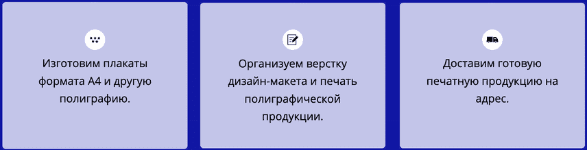 Описание организации по печати плакатов А4 Описание организации по печати плакатов А4