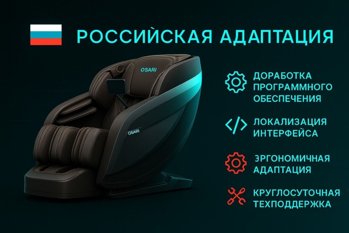Российская адаптация массажного кресла OSARI Ai3