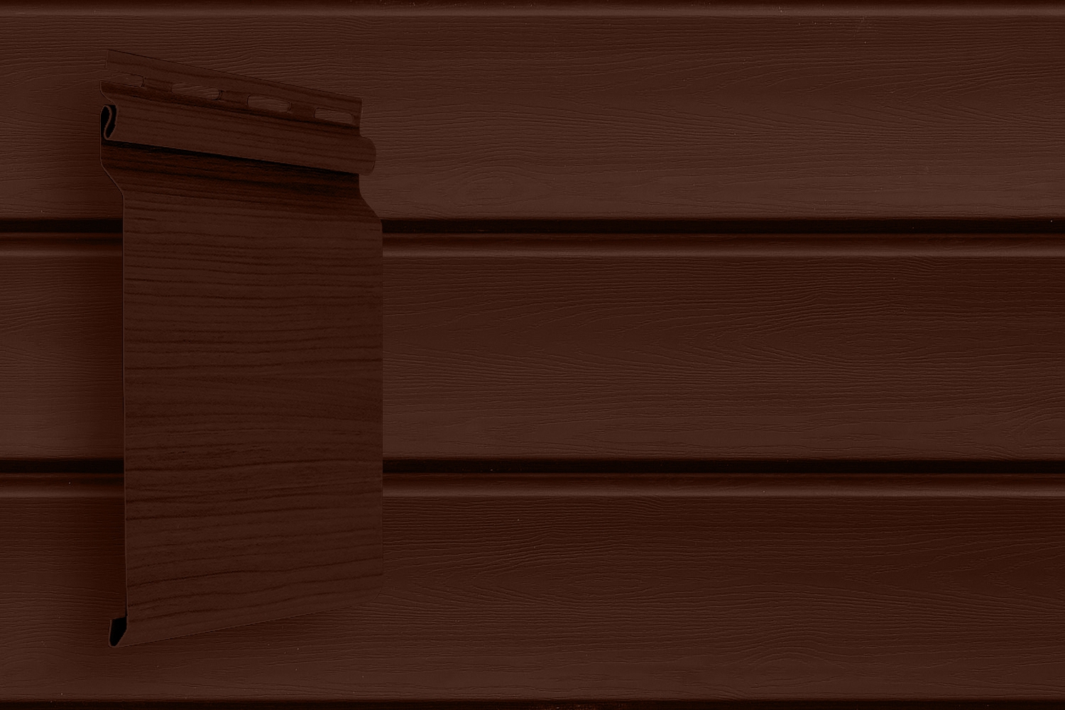 Сайдинг Grand Line Natural-брус Premium Acryl, 3000х182 мм, Тёмный дуб