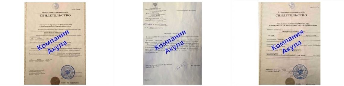 Документы агентства сборщиков заказов Акула Документы агентства сборщиков заказов Акула