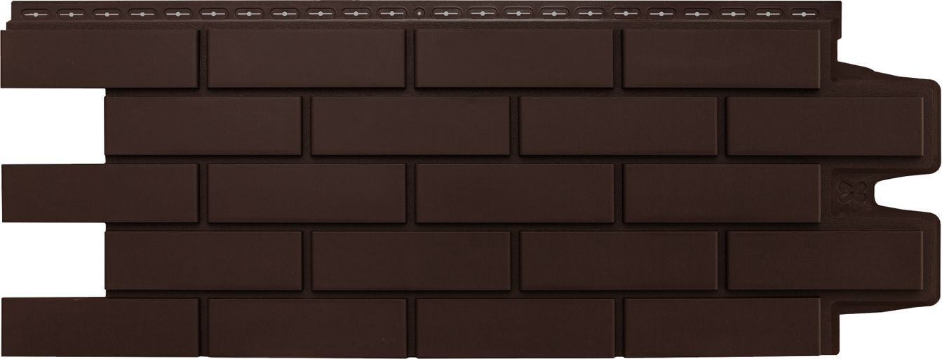 Фасадная панель Grand Line Клинкерный кирпич Classic, Шоколадный