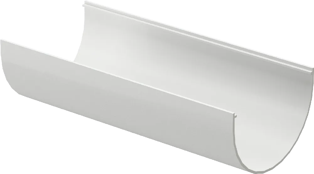 Жёлоб водосточный d120 мм Docke Standard 3000 мм, Белый (RAL9003)