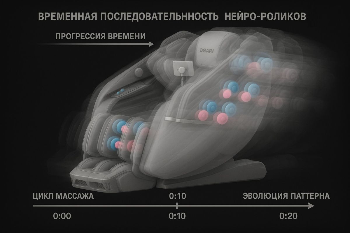 Как нейро-ролики Ai5D меняют траекторию массажа по ходу сеанса