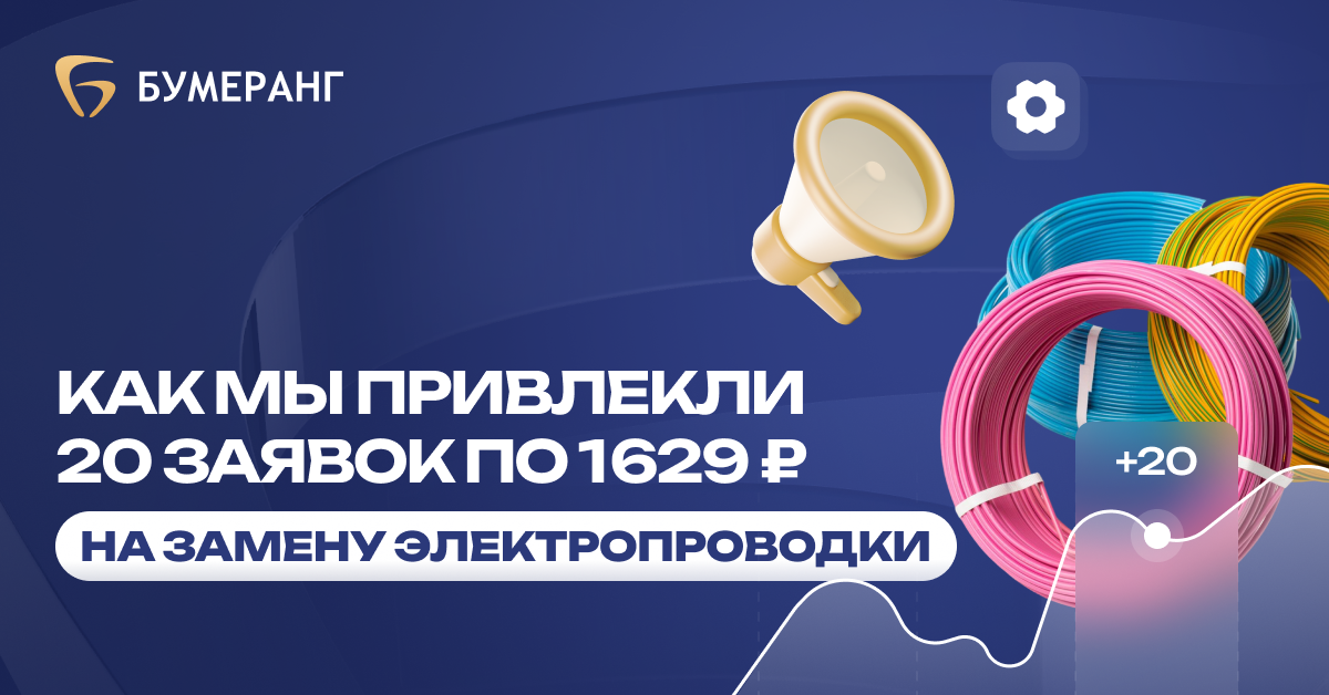 Что даёт нормальный сайт и директ электрику: 20 заявок по 1 207 ₽ в Ижевске Что даёт нормальный сайт и директ электрику: 20 заявок по 1 207 ₽ в Ижевске